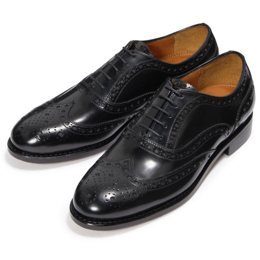 【NEW】98763 / BLACK HIGH SHINE (LEATHER SOLE)