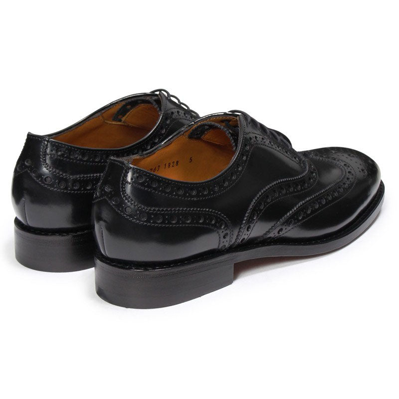 【NEW】98763 / BLACK HIGH SHINE (LEATHER SOLE)