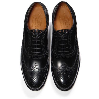 【NEW】98763 / BLACK HIGH SHINE (LEATHER SOLE)