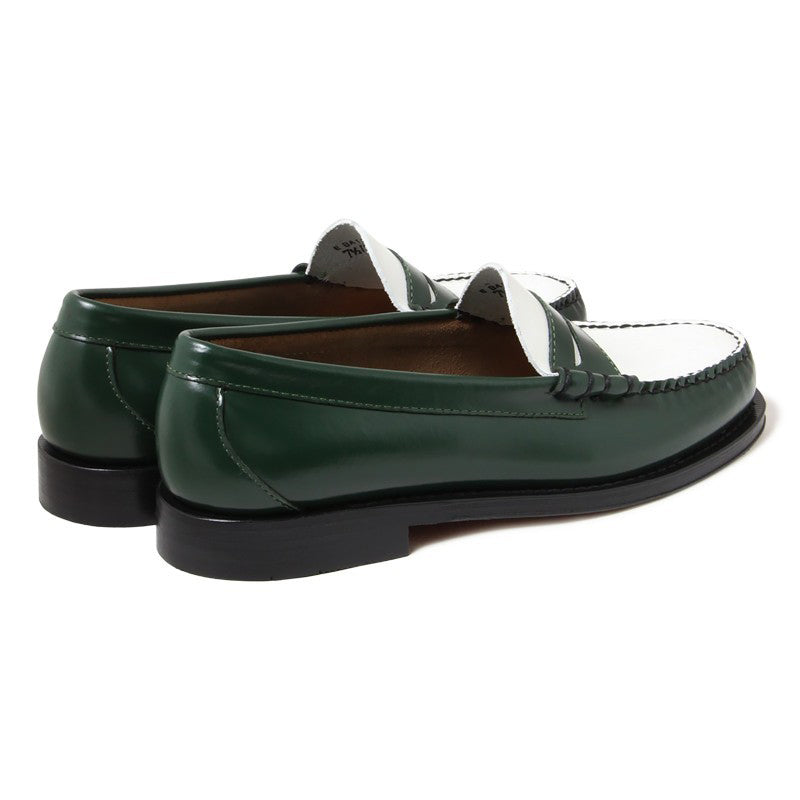 ローファー | 11010H LARSON / DARK GREEN & WHITE (LEATHER SOLE 