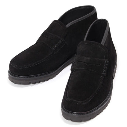 11542 / BLACK SUEDE (RUBBER SOLE)