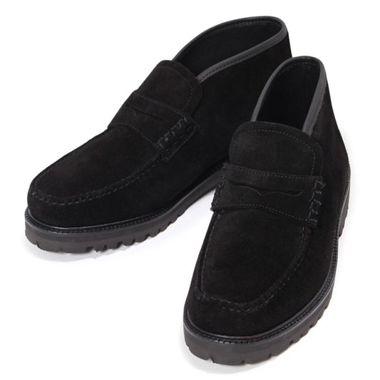 【NEW】11542 / BLACK SUEDE (RUBBER SOLE)