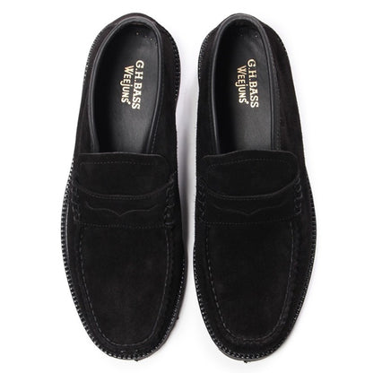 11542 / BLACK SUEDE (RUBBER SOLE)