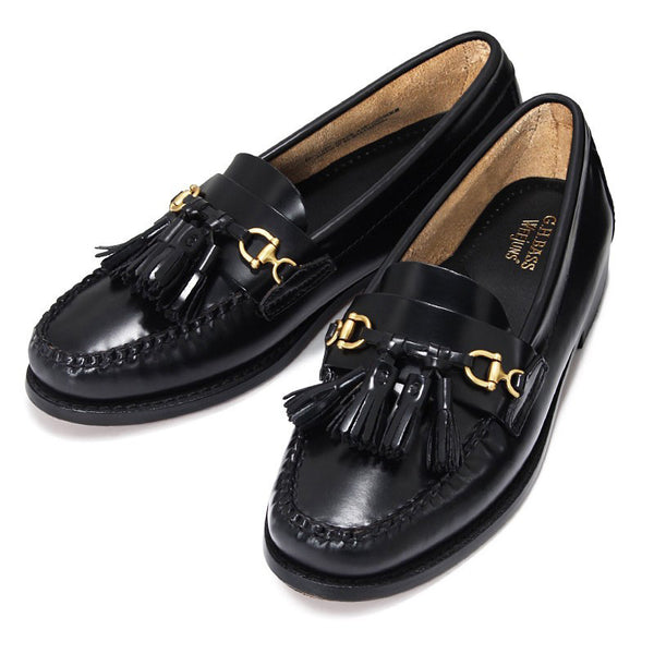 ローファー | 41082F TETRA TASSEL / BLACK (LEATHER SOLE) - G.H.BASS