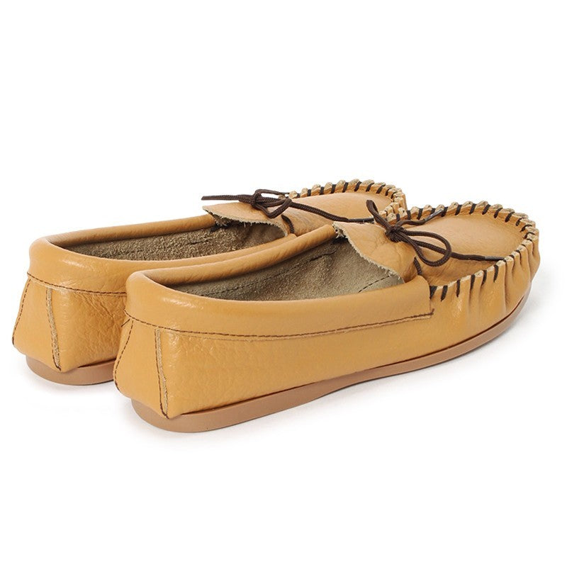 British Moccasin / Tan Grain Leather (Rubber Sole)