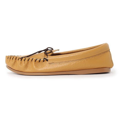 British Moccasin / Tan Grain Leather (Rubber Sole)