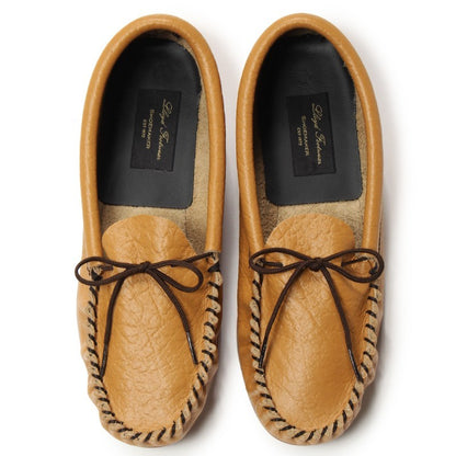 British Moccasin / Tan Grain Leather (Rubber Sole)