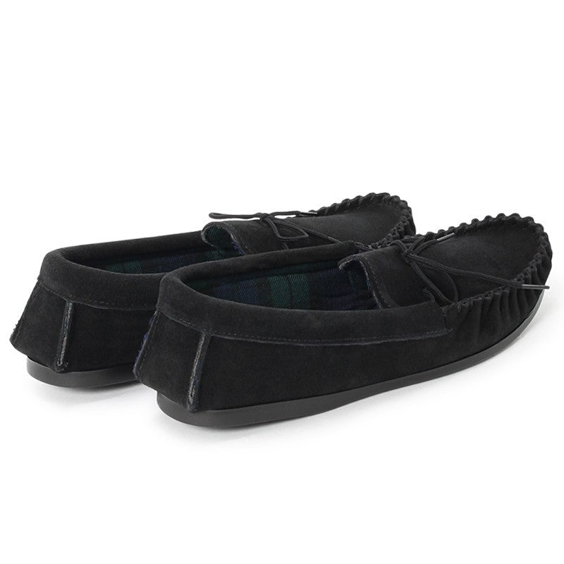 British Moccasin / Black Suede (Rubber Sole)