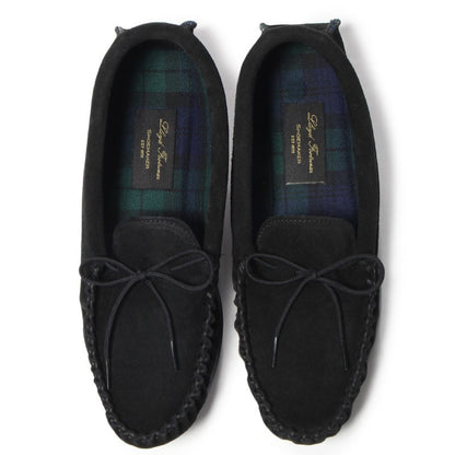 British Moccasin / Black Suede (Rubber Sole)