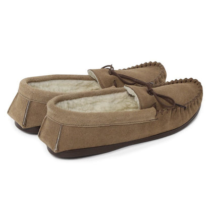 OLIVER / Taupe Suede Mouton Lining (Rubber Sole)